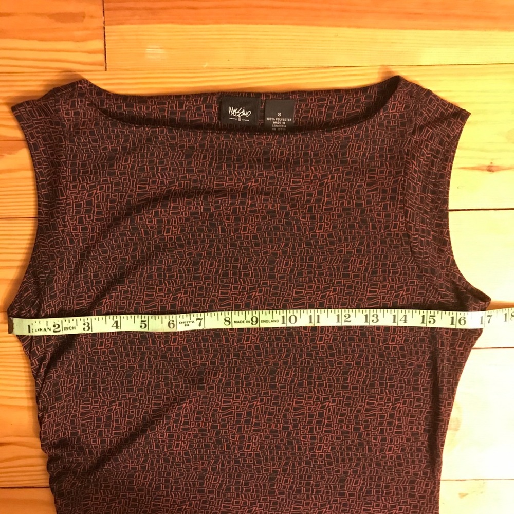Mossimo Brown Black Geometric Dress, EUC, S - Picture 7 of 15